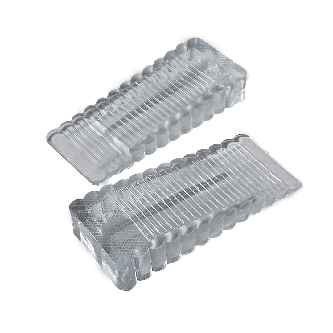 clear rubber door stops