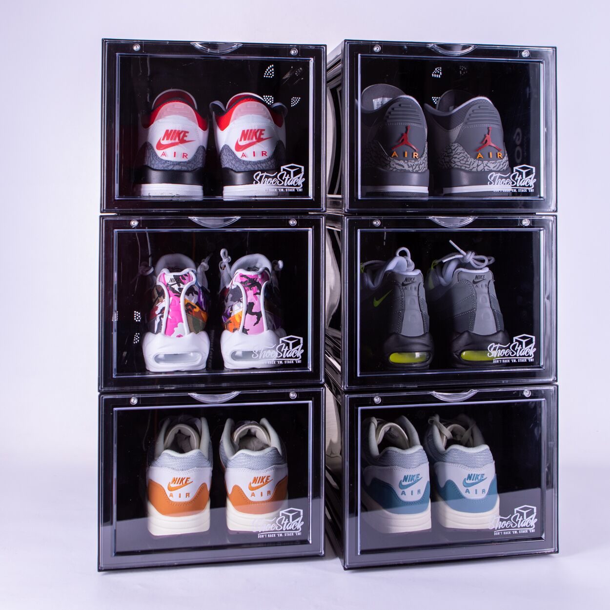 shoe storage crates bundle of 6 shoe storage crate bundle of 6
