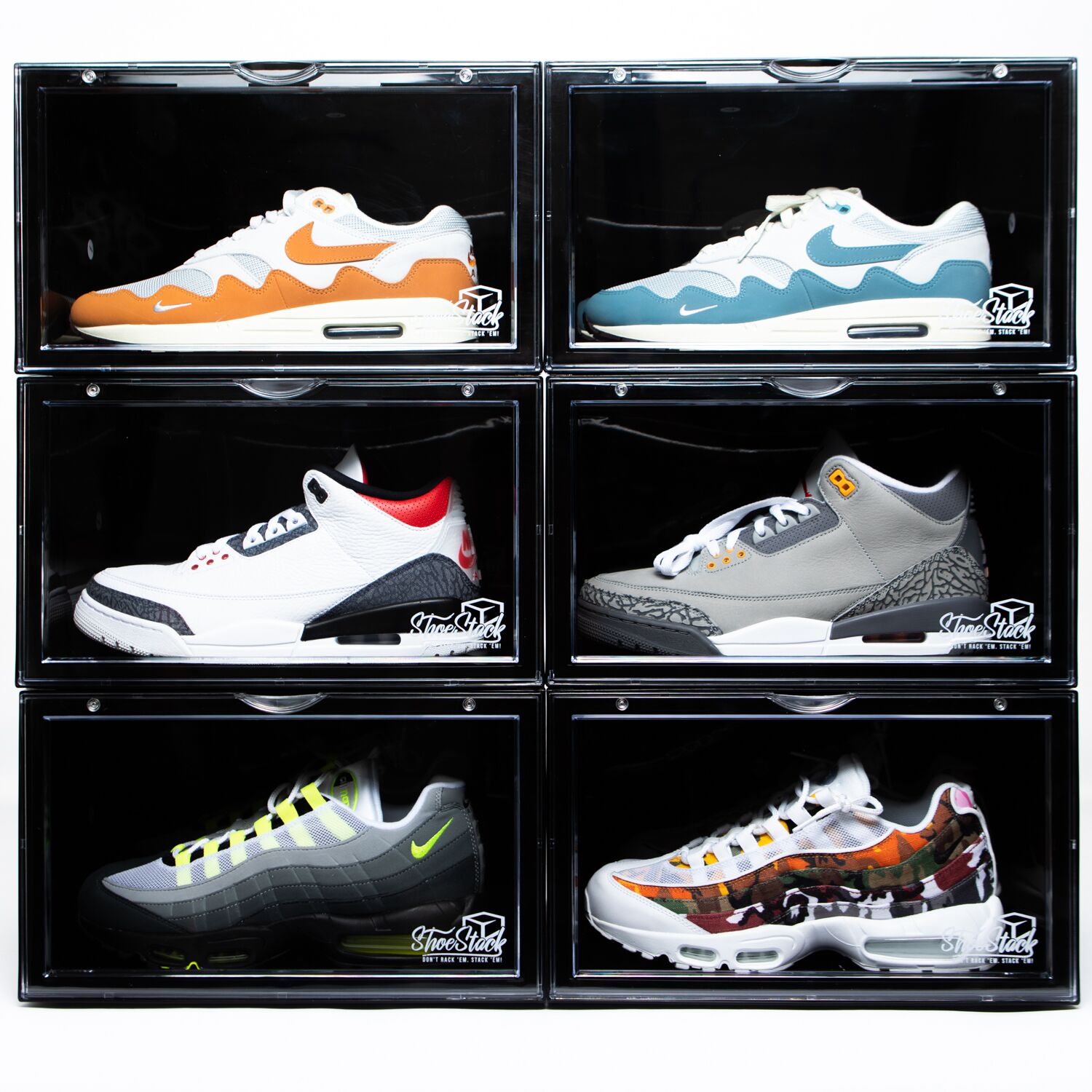 side drop x6 stack storage bundle side drop shoe box bundle